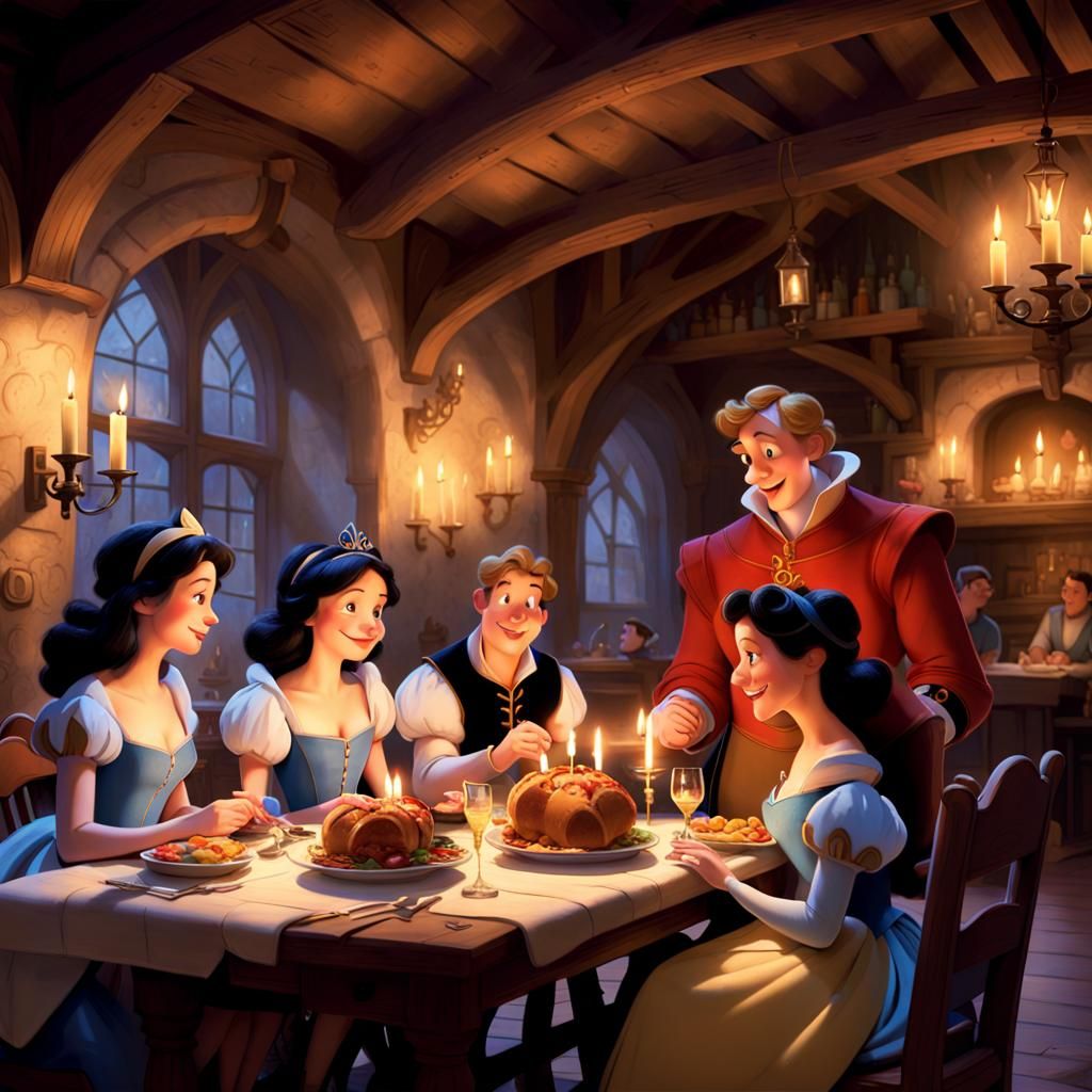 Snow White meets Cinderella's evil Stepsisters