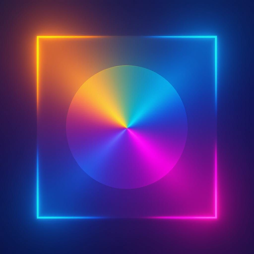 Vibrant Neon Color Gradient Background
