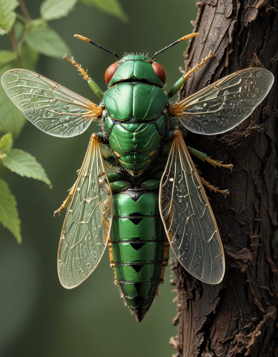 Abstract Microscopic Forms in Vivid Colors