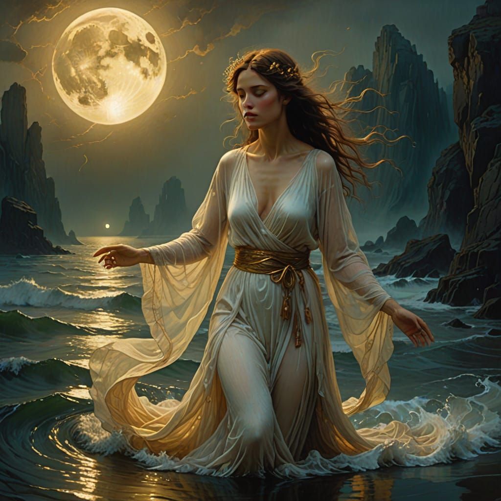 Ethereal Goddess in Turbulent Radiance