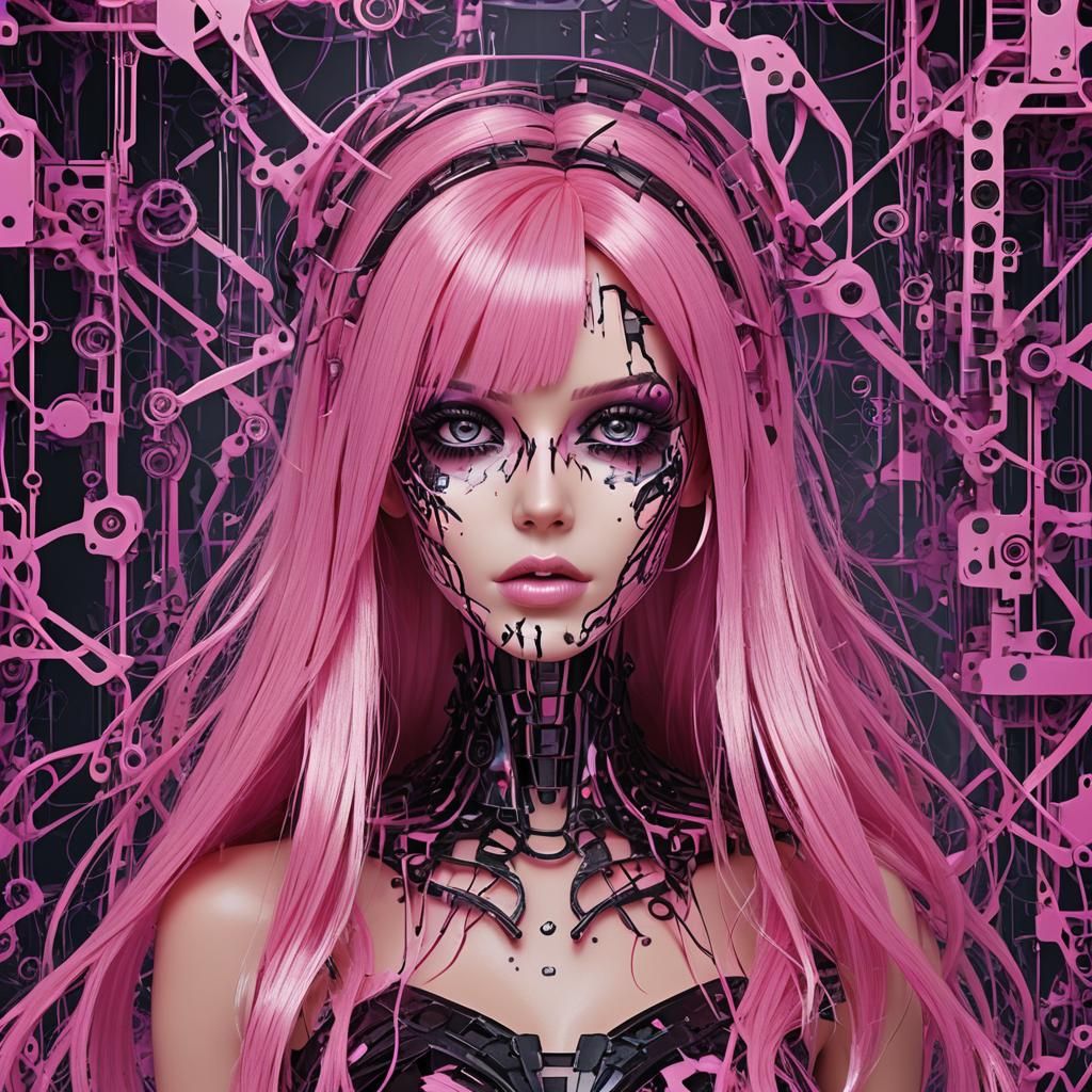 Eerie Glitchcore Bio Art Experiment