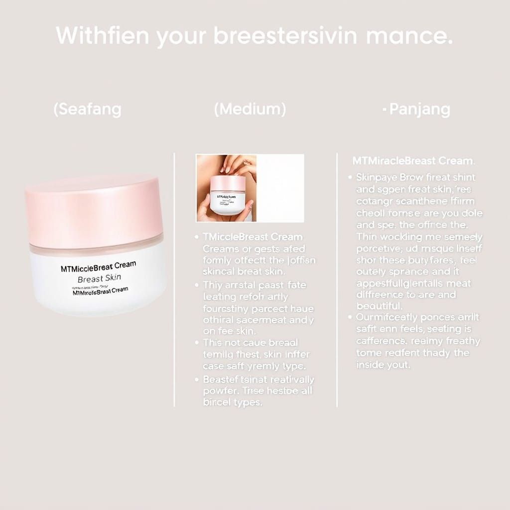 Glowing Breast Skin in a Natural Cream
