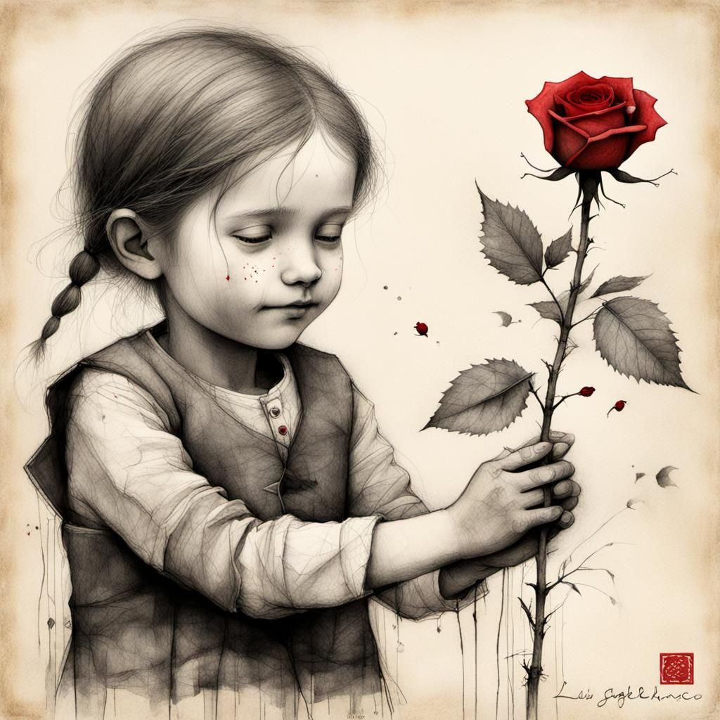"friendship: giving a red rose flower by