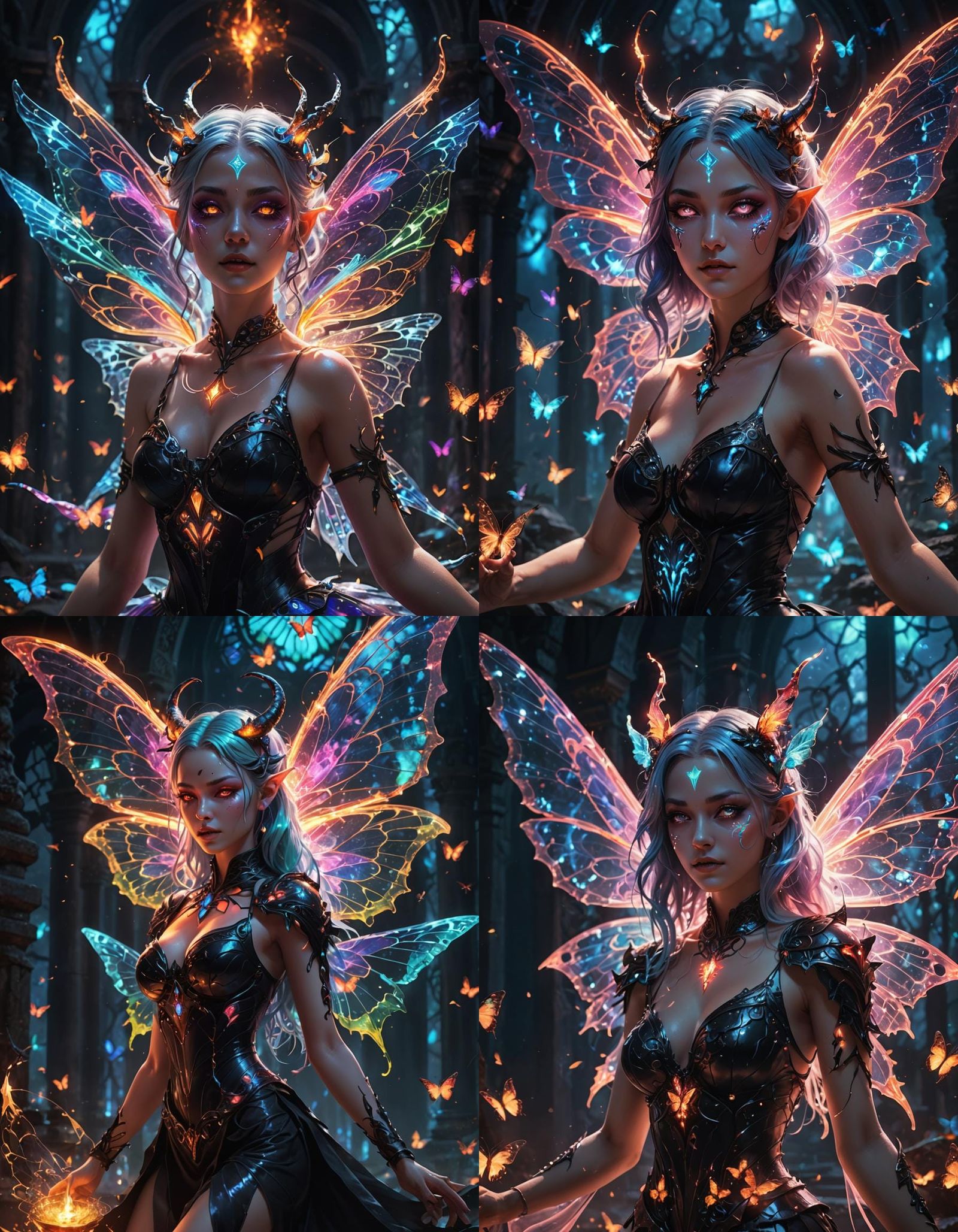 Cosmic Fairy, dark magic, particles of light