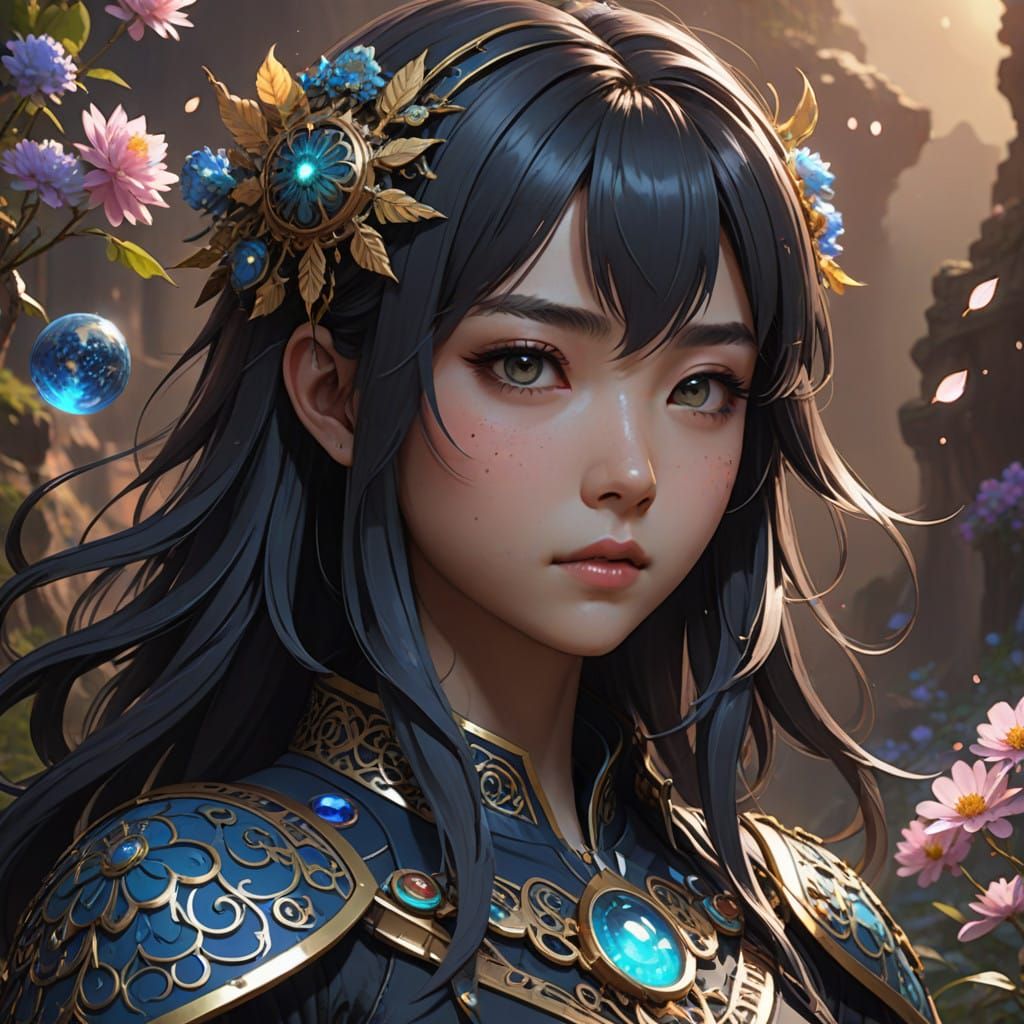 Ethereal Earth Goddess in Vibrant 8k Mandala