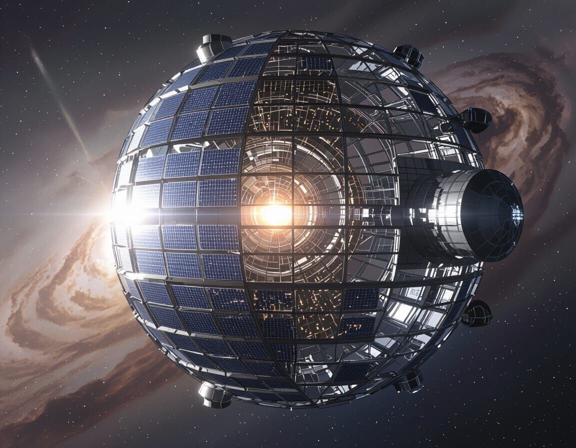 Massive Dyson Sphere Surrounds Bright Star