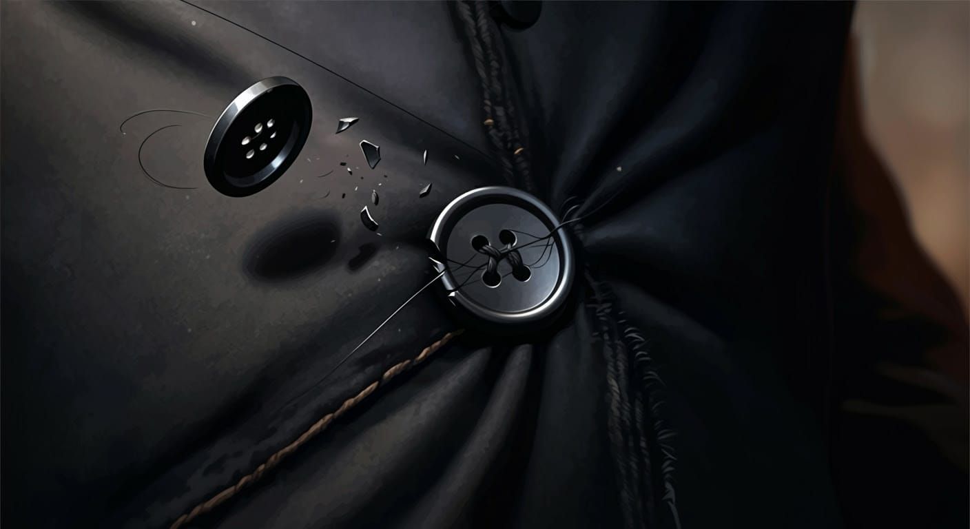 Split-Second Moment of Clothing Failure in Comic-Style Close...