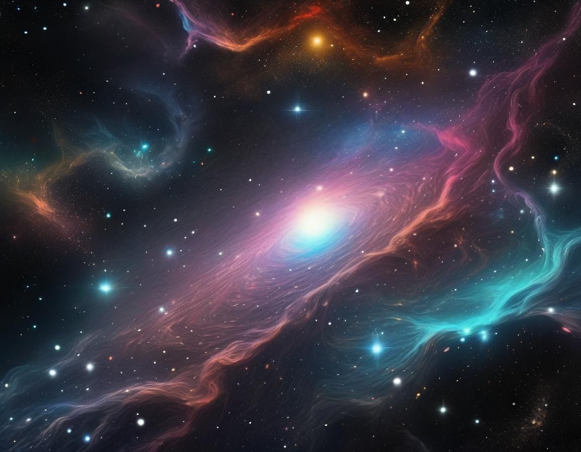 Hyperrealistic Universe: Stars, Nebulas, and Black Holes