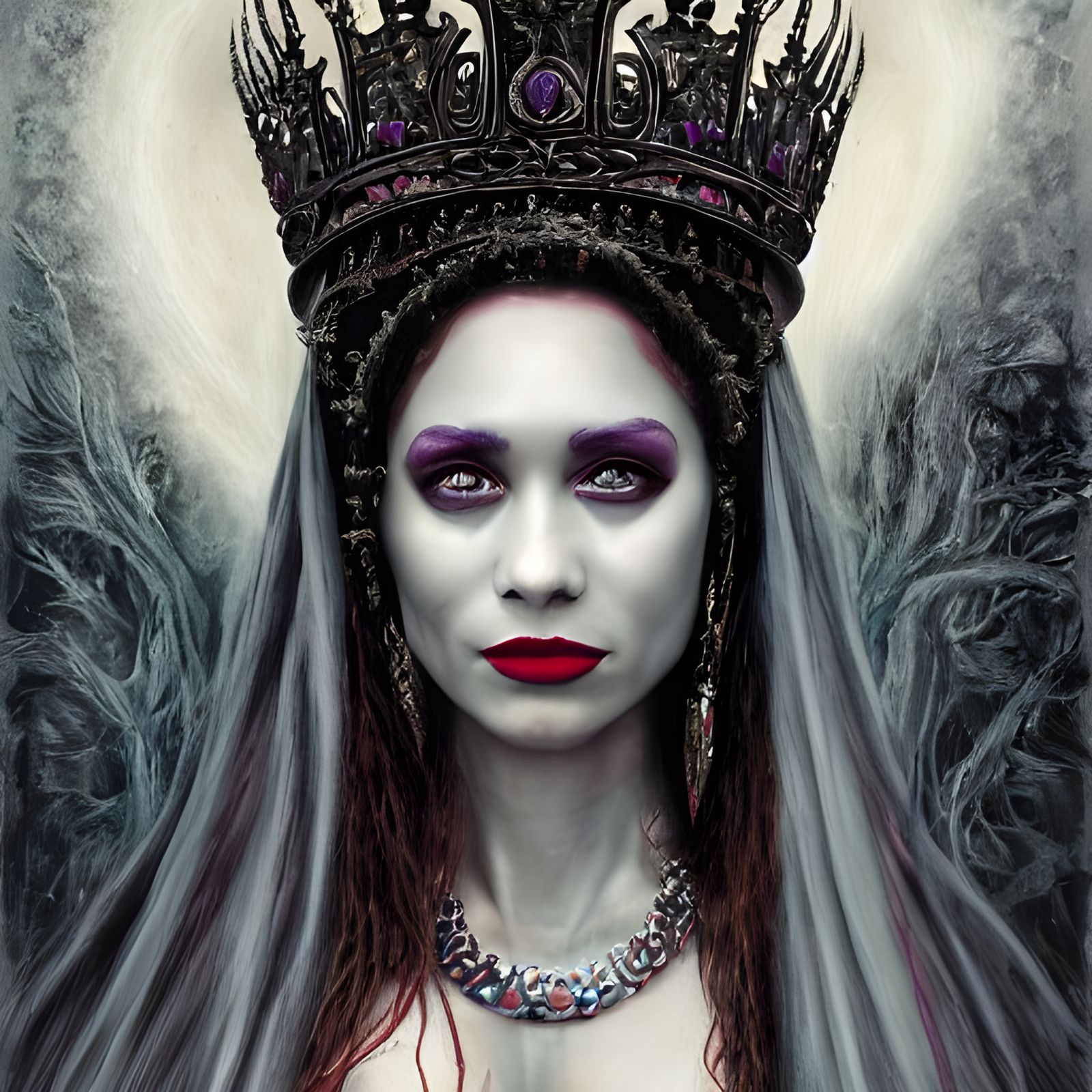 Ethereal Vampire Queen Digital Painting