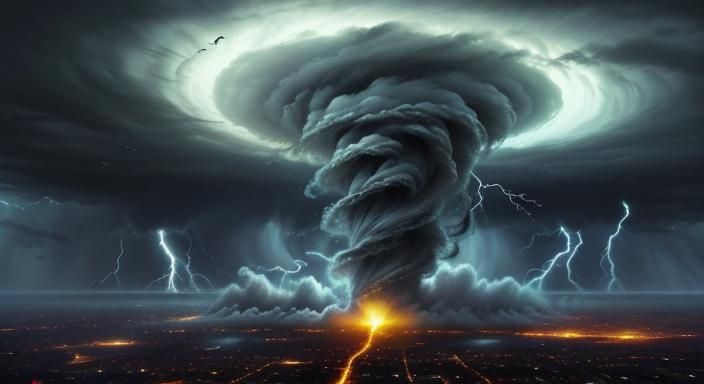 Powerful Tornado Devastation: A Breathtaking Natural Disaste...