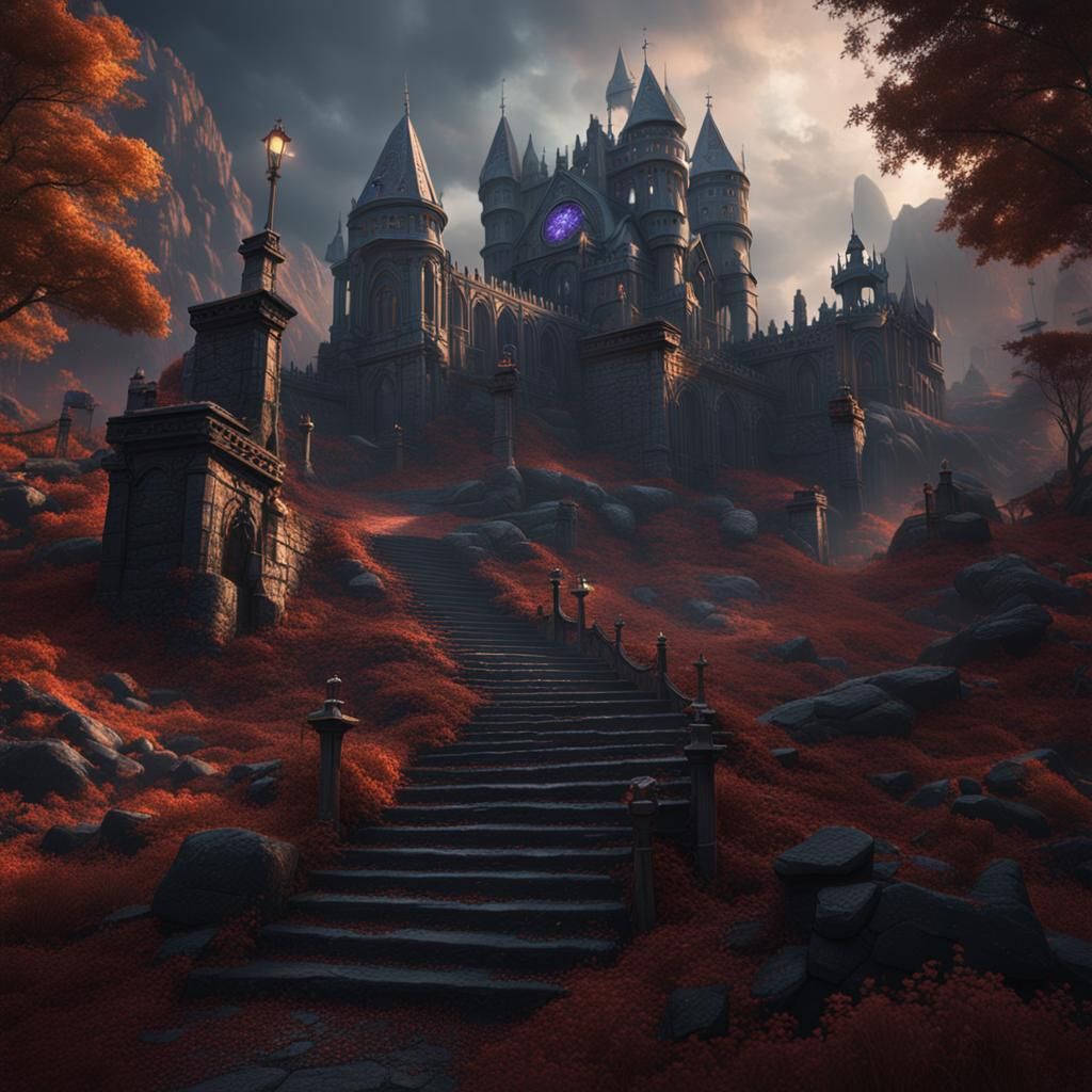 Detailed Matte Painting of Black Sabbath