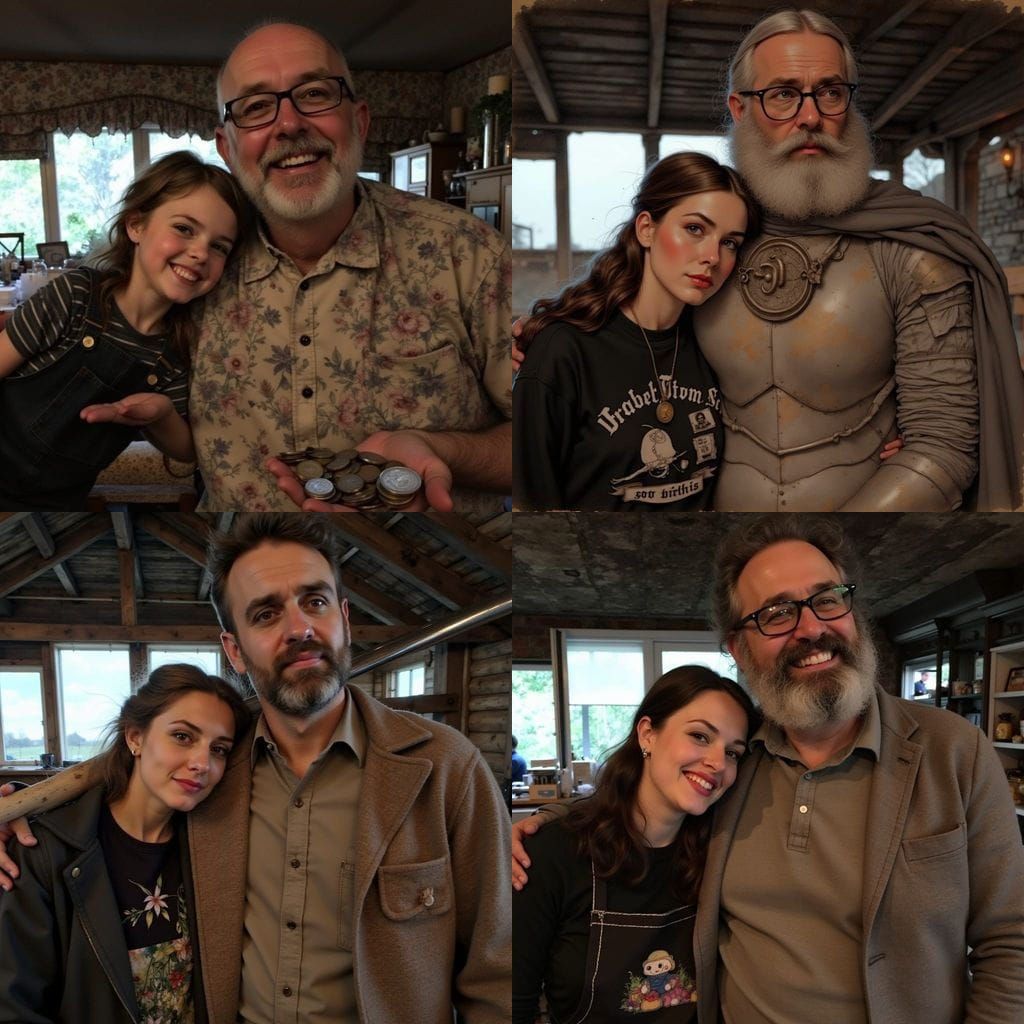 Norman Rockwell Style Portrait of a Dutch Farmer