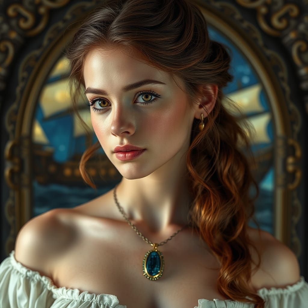 Exquisite Royal Princess with Glass Ship Door