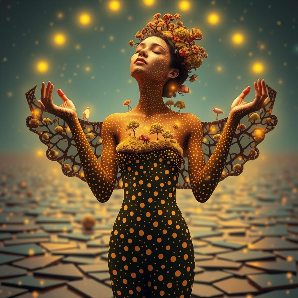 Dreamlike Goddess of Interconnected Ecosystems
