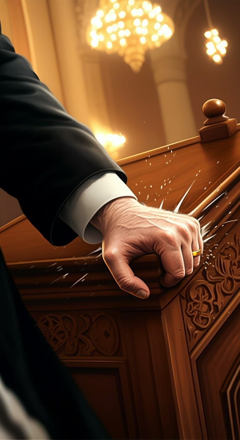 Dramatic Moment in Synagogue as Gabbai Strikes the Bimah in ...