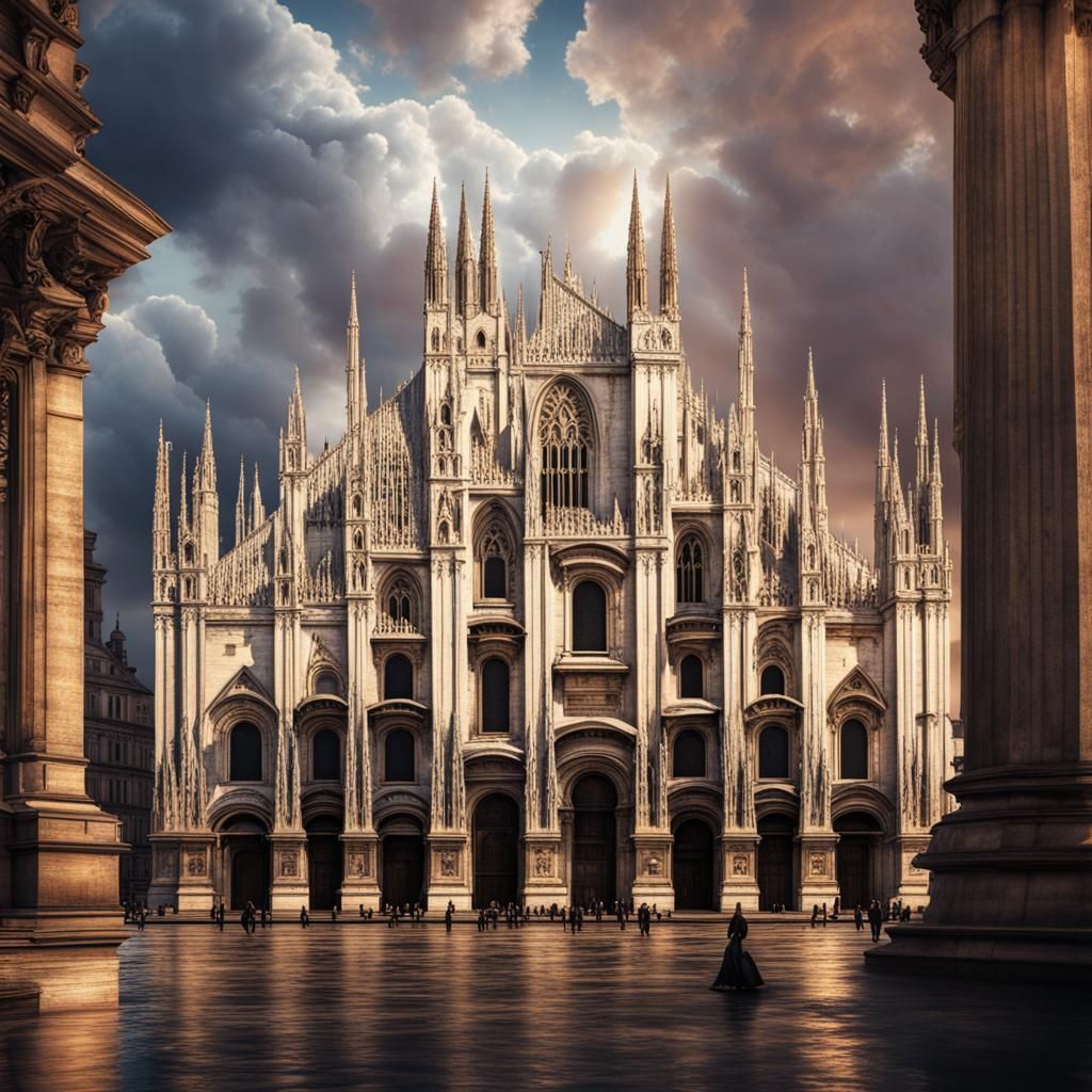Duomo di Milano in London: Digital Matte Painting
