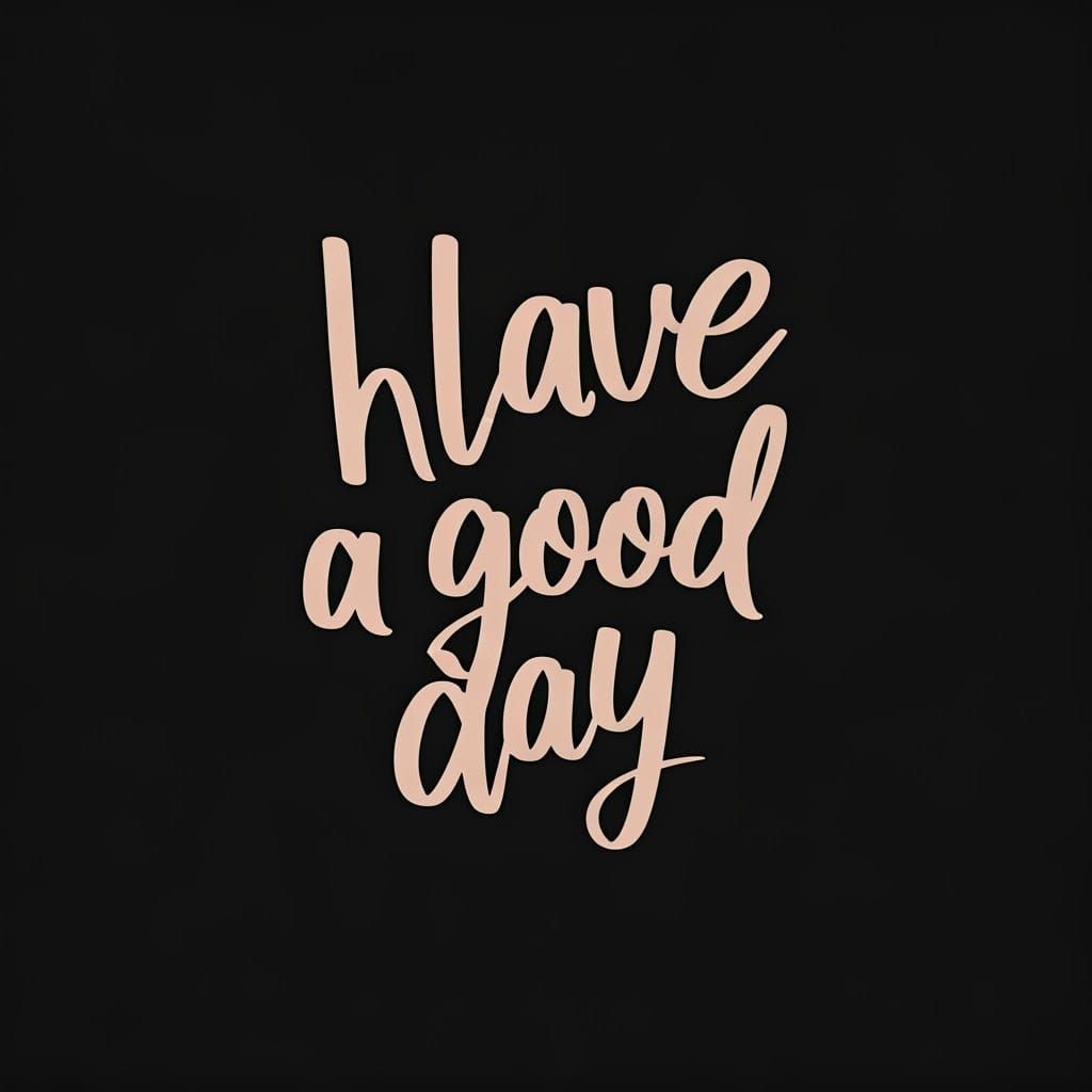 AI Generated Good Day Wish