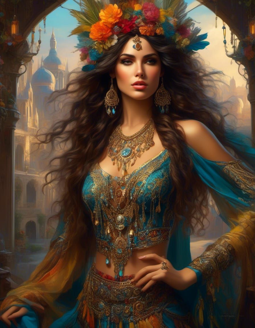 Gypsy Fairy Dancing: Art Nouveau Punk Style