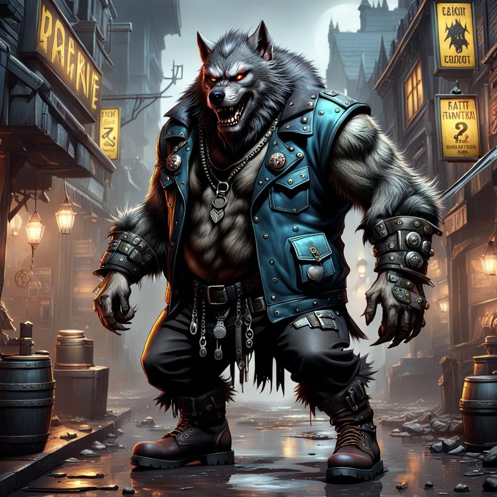 Heavy Biker Wolf