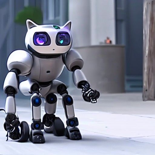 Robot Cat Captures Humans in 4K