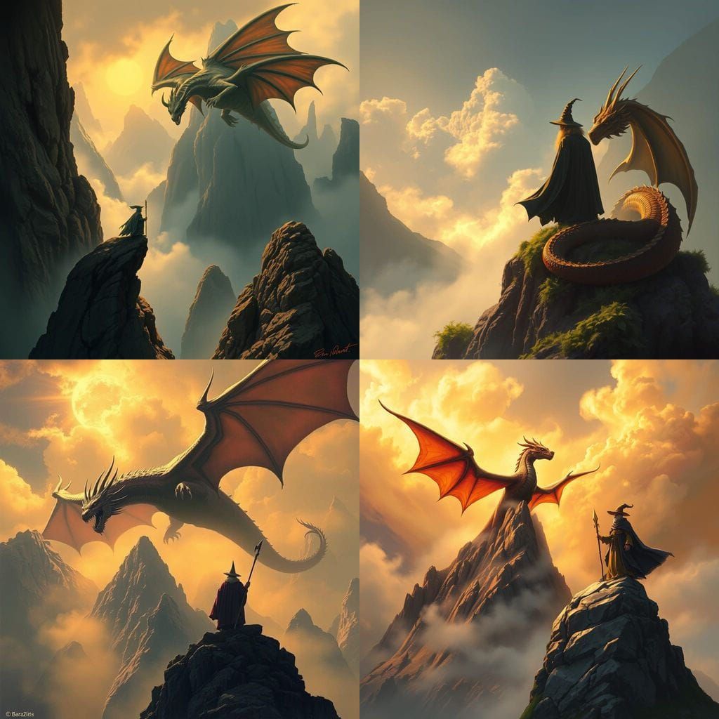 Fantasy Dragon Mural on a Retro Van