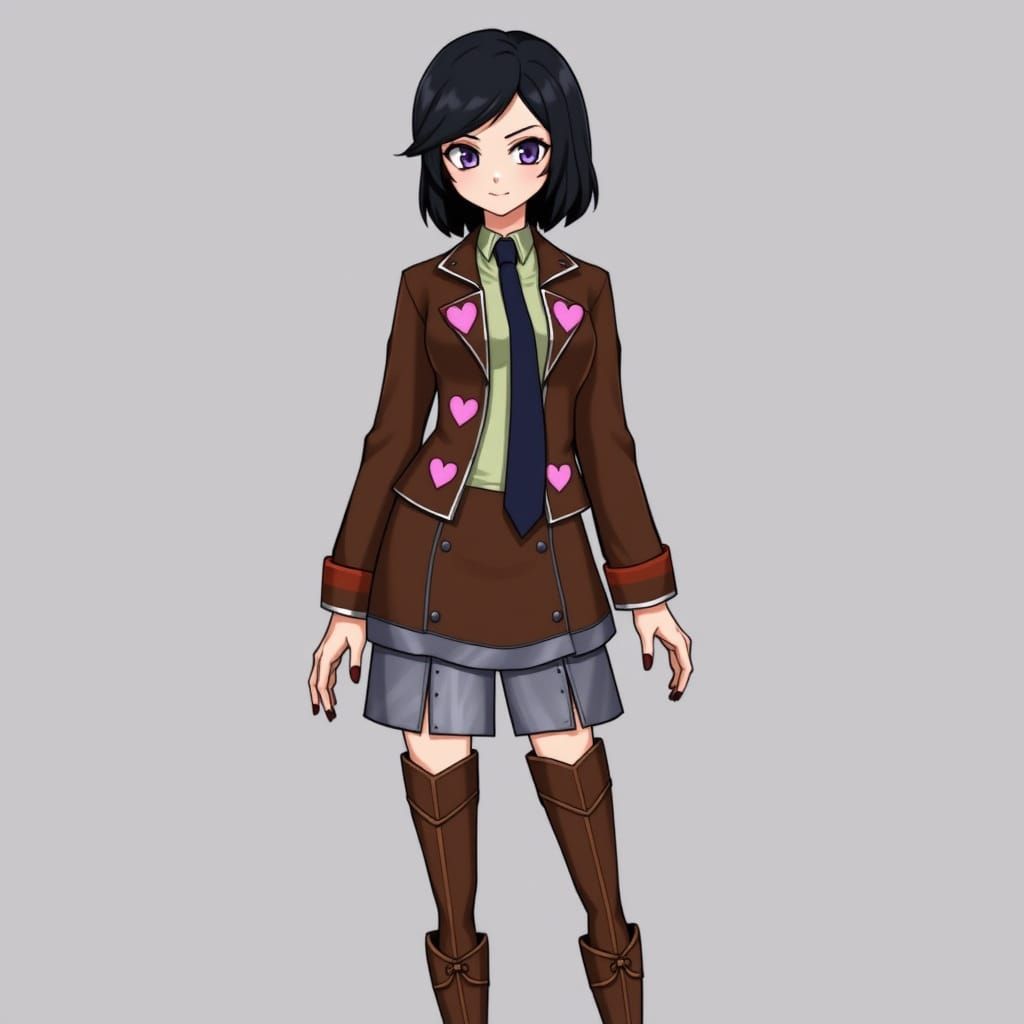 Maya Amano from Persona 2 in Unique Outfit