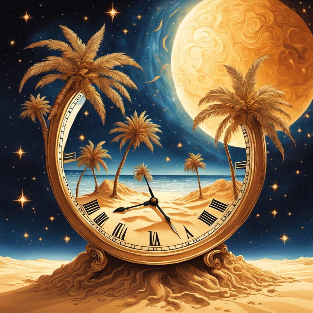 Time imperceptibly flows away like sand through your fingers