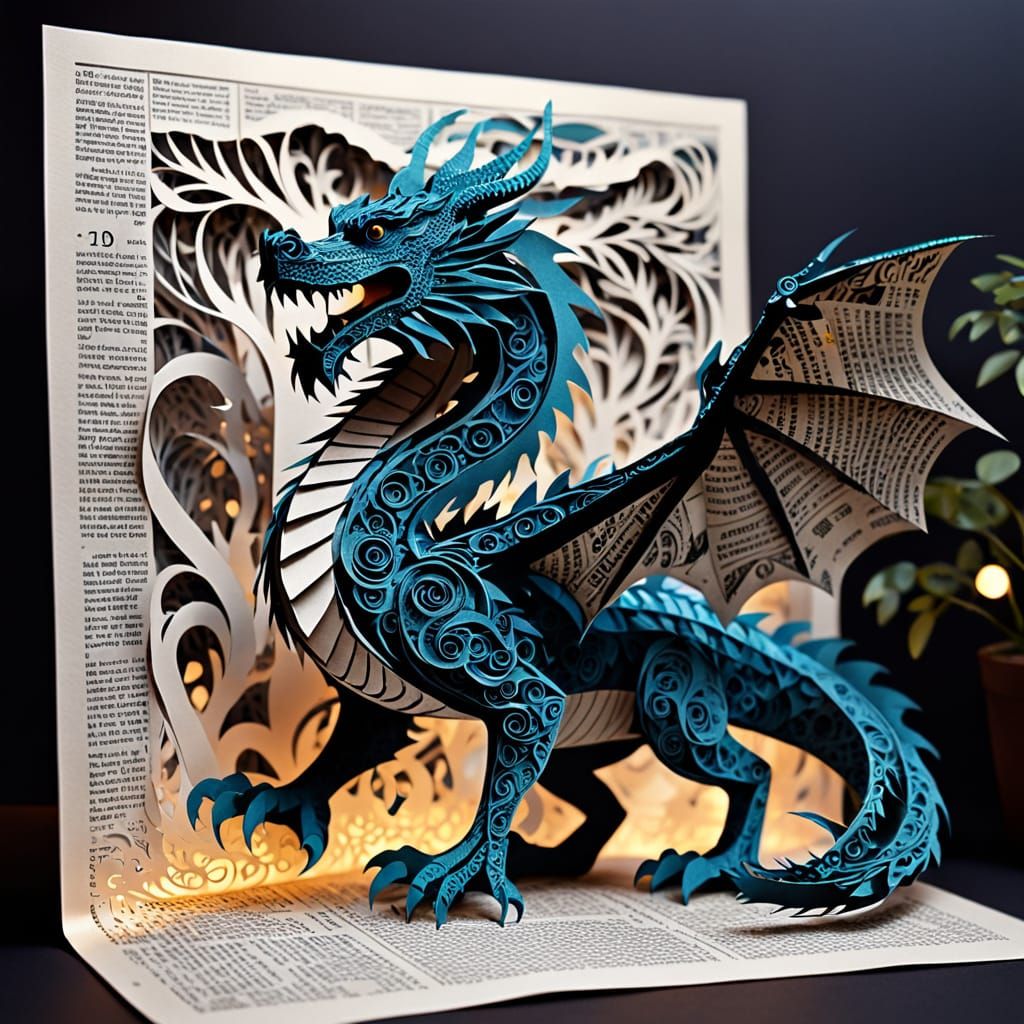Papercraft Dragon