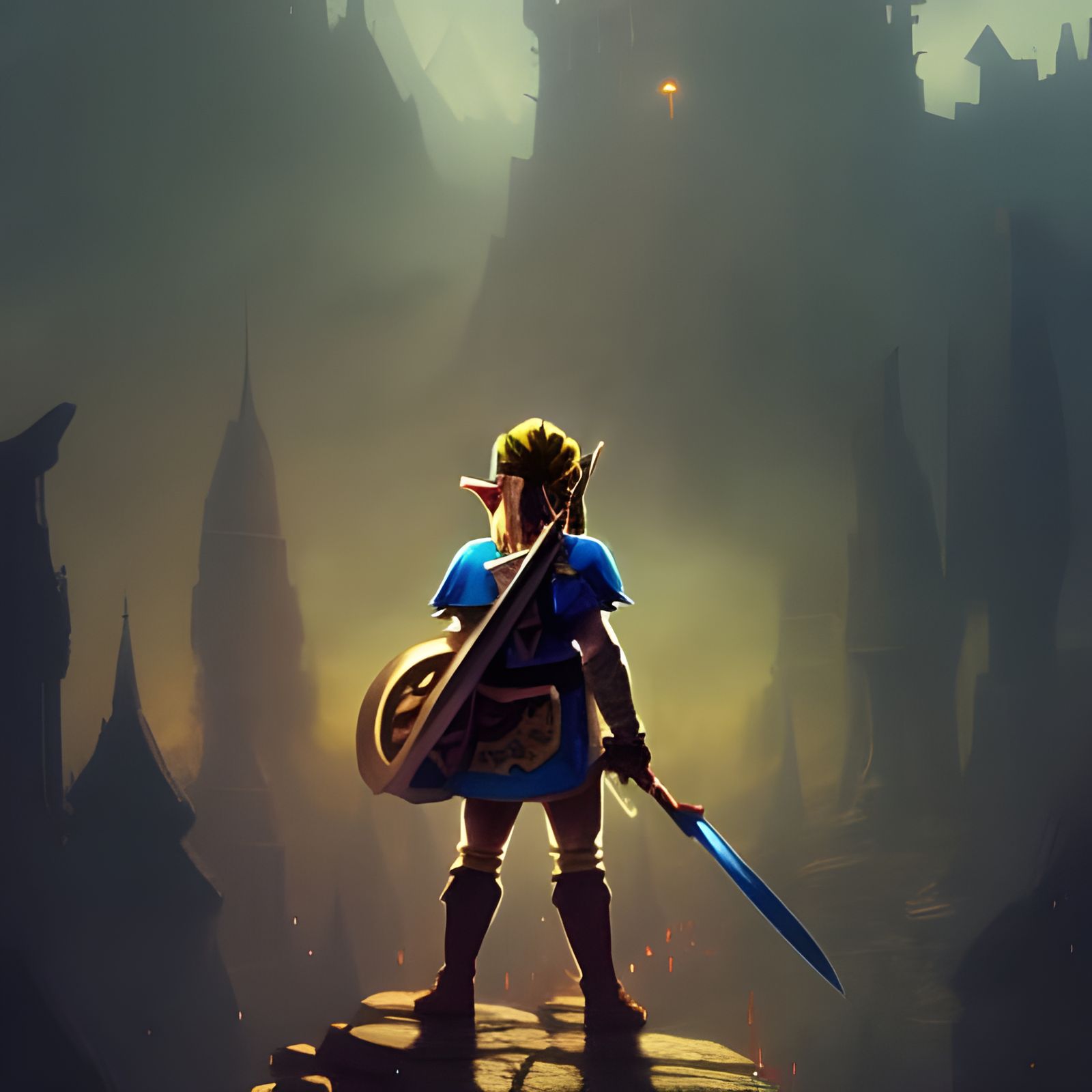 Legend of Zelda Dark Fantasy Art in 8K