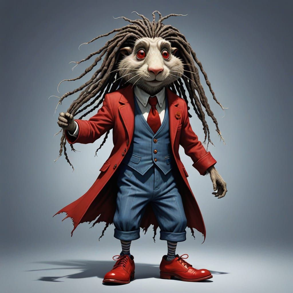 Grotesque Gopher in Fairy Tale World, Tim Burton Style