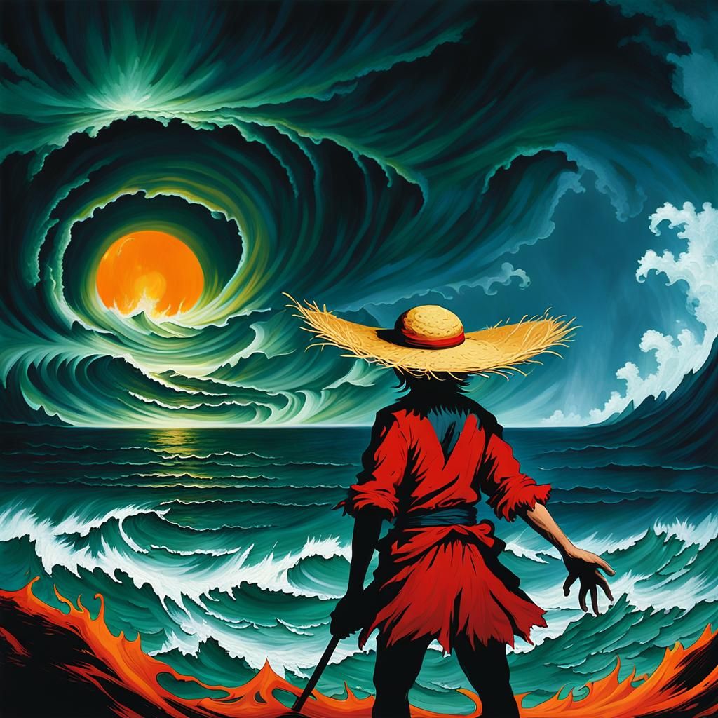 Monkey D. Luffy in Fantasy Concept Art