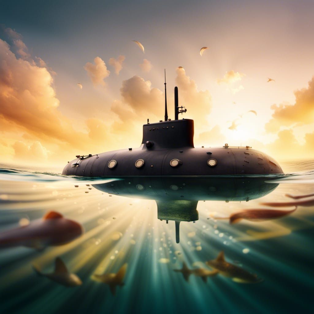 Submarine Under Water