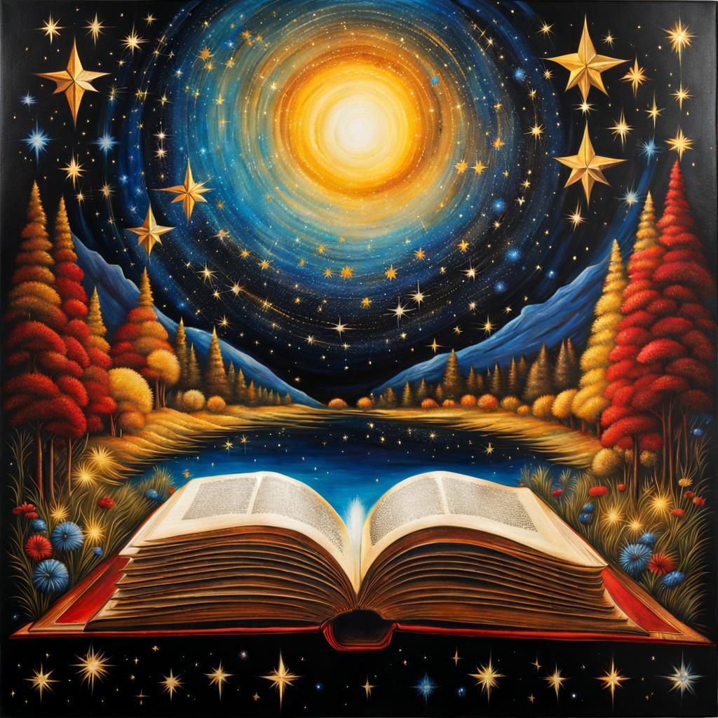 Magical Star Book Inspired by Symbolism