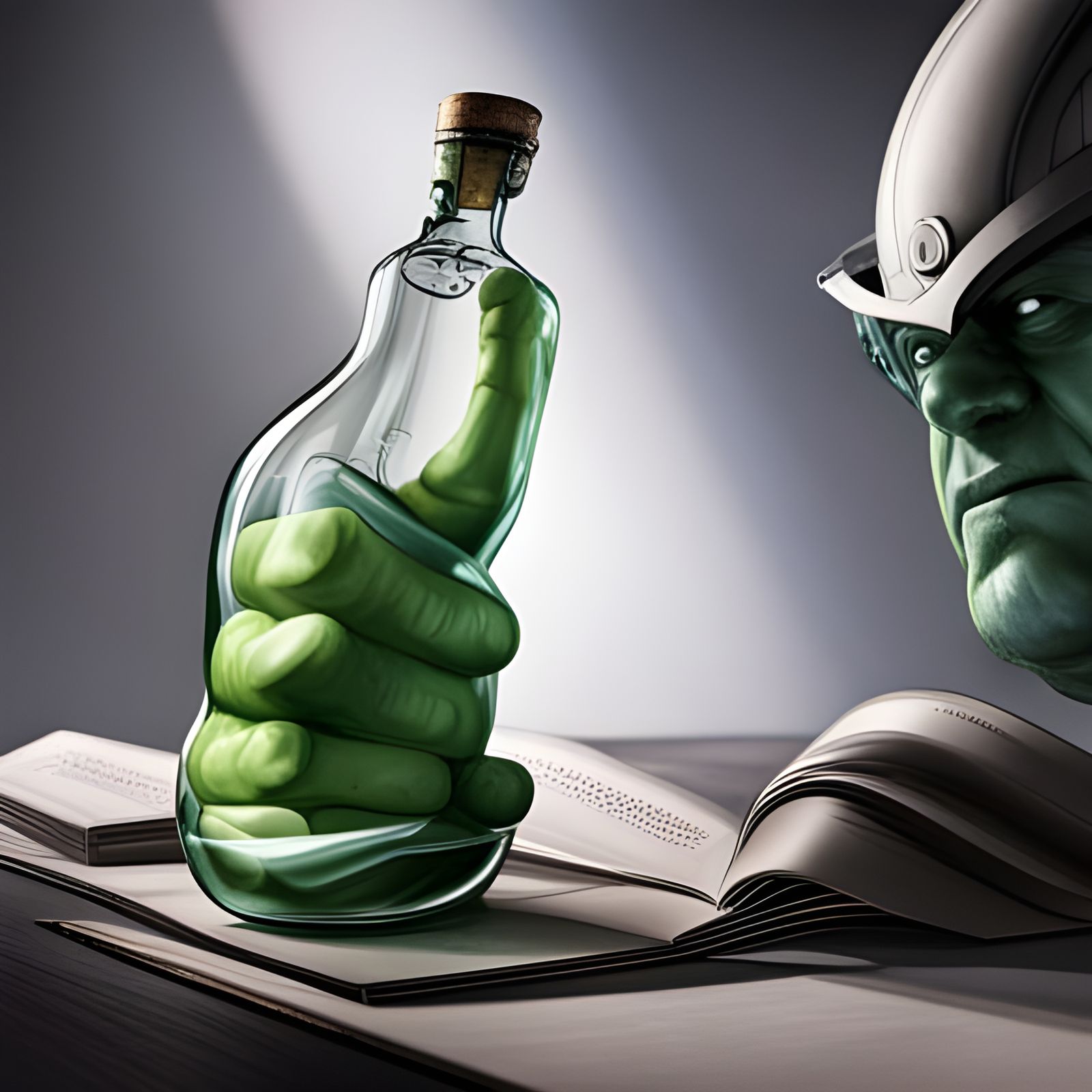 Hulk Smash: Organic Marvel Hero Escapes Bottle