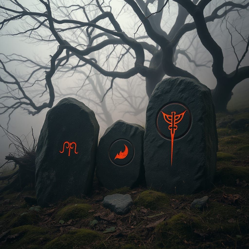 Surreal Landscapes of Baltic Mythology: Perkunas Stones in H...