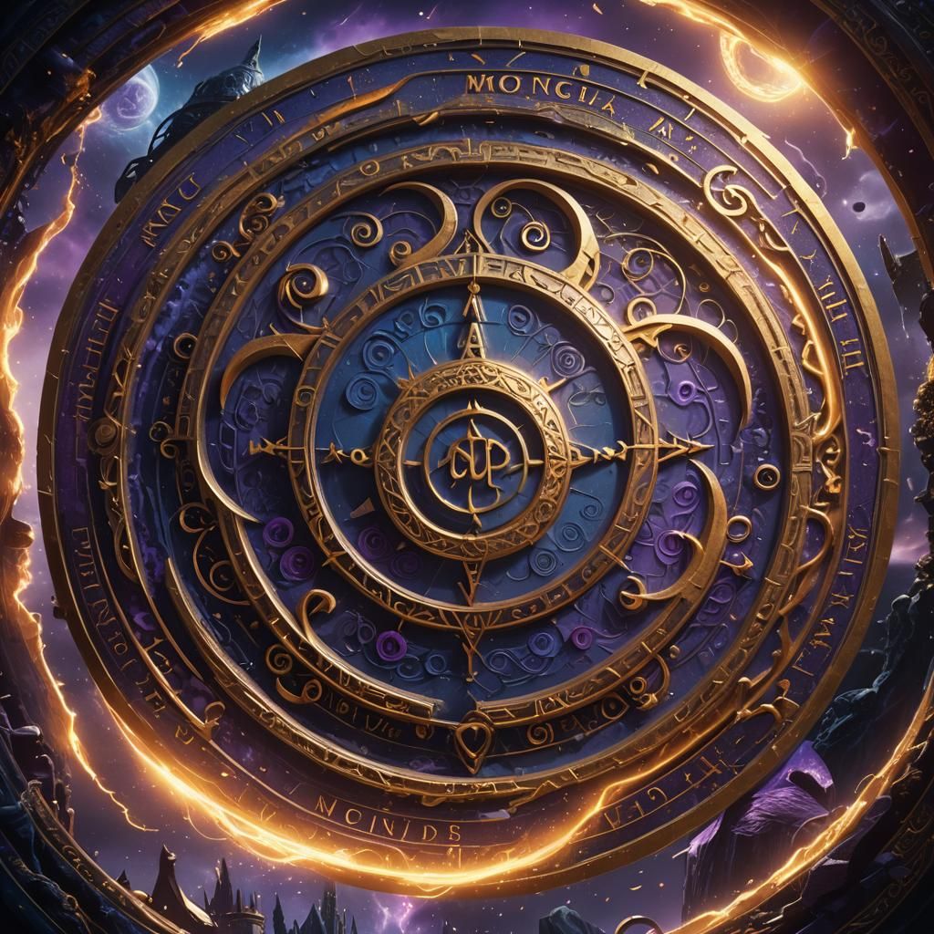 Magickal Manfa Logo in a Mystical Vortex