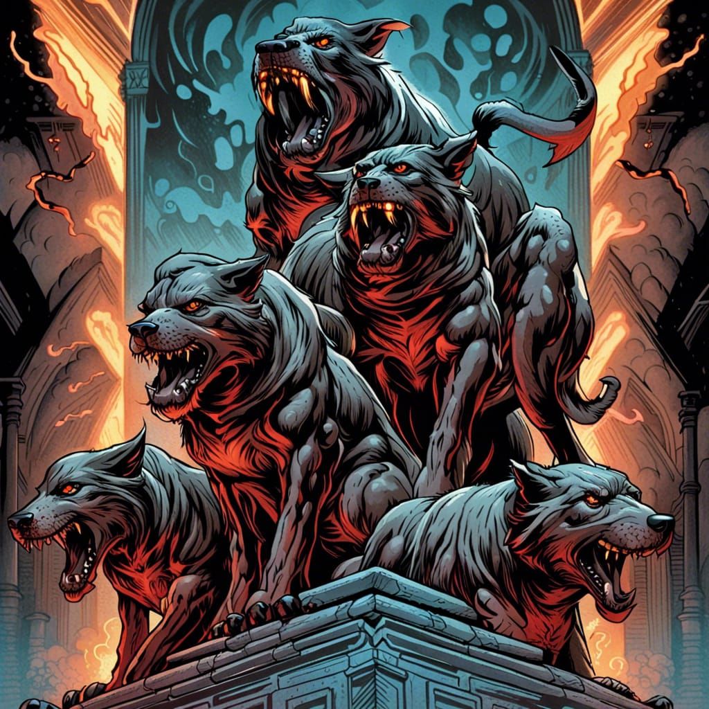 Cerberus as Comic Book Art