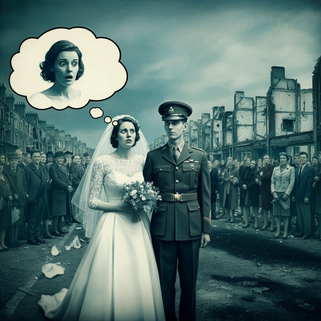 A Bride's Shocking Revelation Amidst War-Torn Ruins