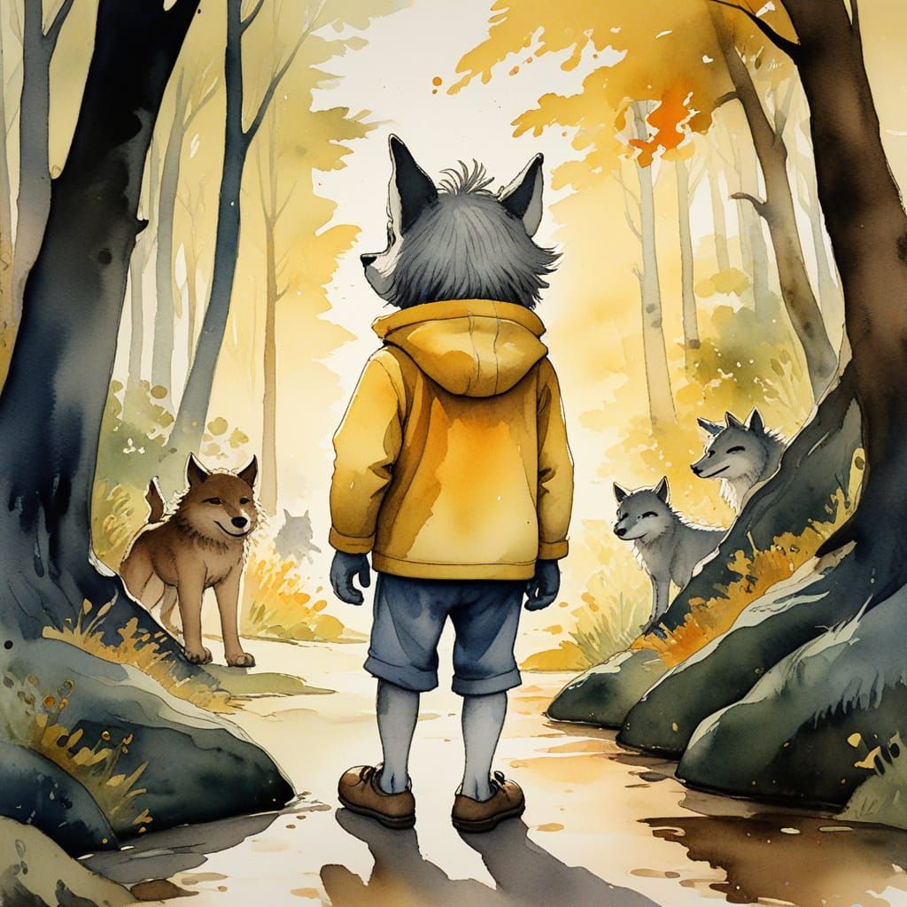 A Young Boy in a Wolf Costume Longs for Home Among Fierce Mo...