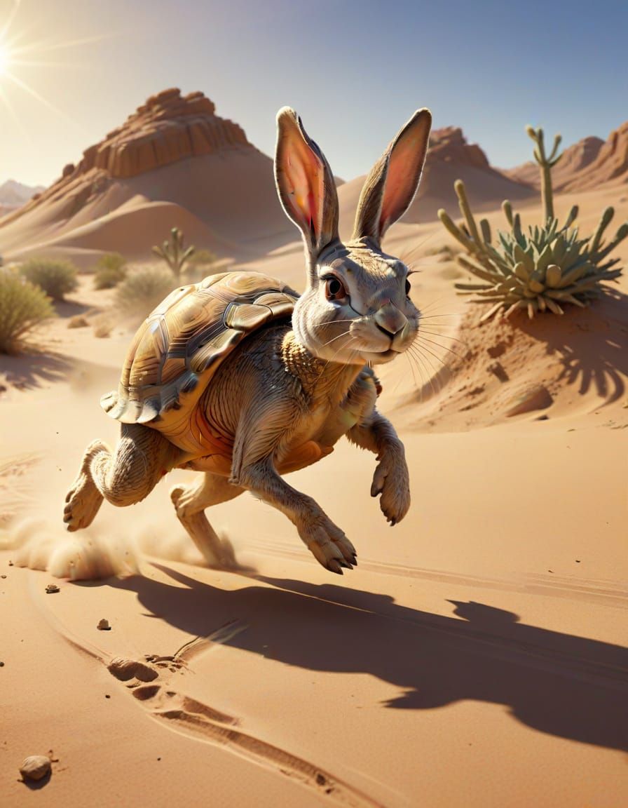 Speedy Jackrabbit and Dizzy Tortoise: Cartoon Fable