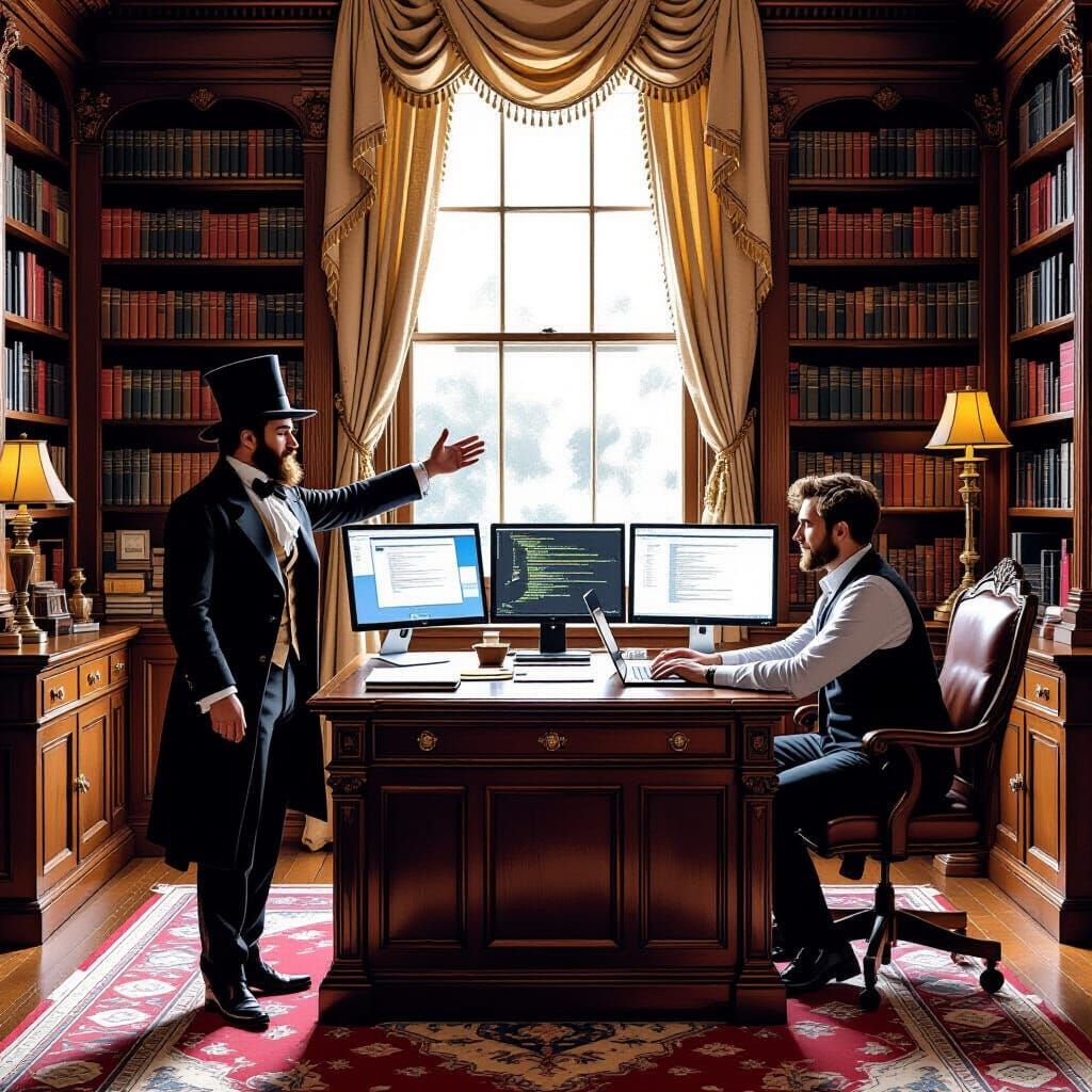 Time Split: Victorian Writer Meets Modern AI