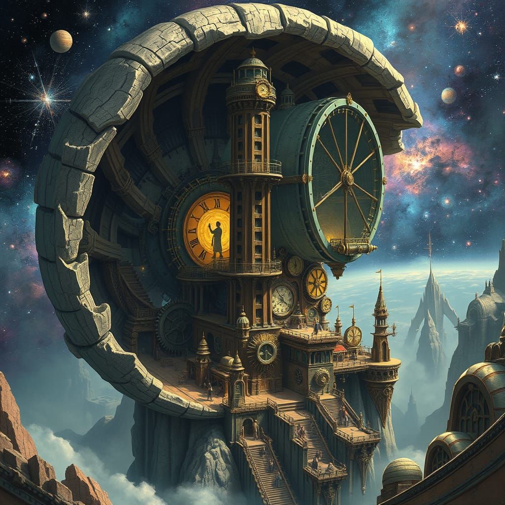 Clockwork City Inside Petrified Celestial Being