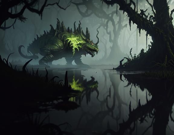 Bullywug in a Swamp: 3D Game Cinematic