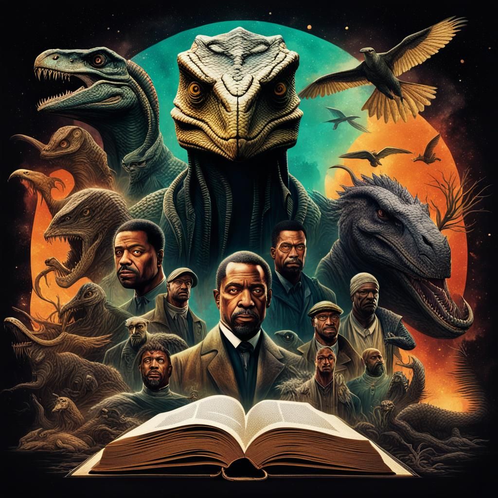 Lovecraftian Collage with Cthulhu Cult Themes