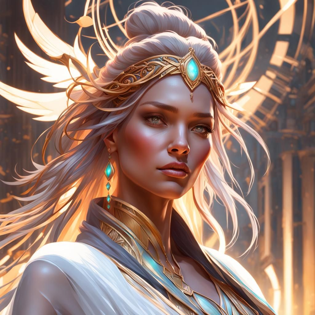 Radiant Light Spirit Portrait in Unreal Engine 5