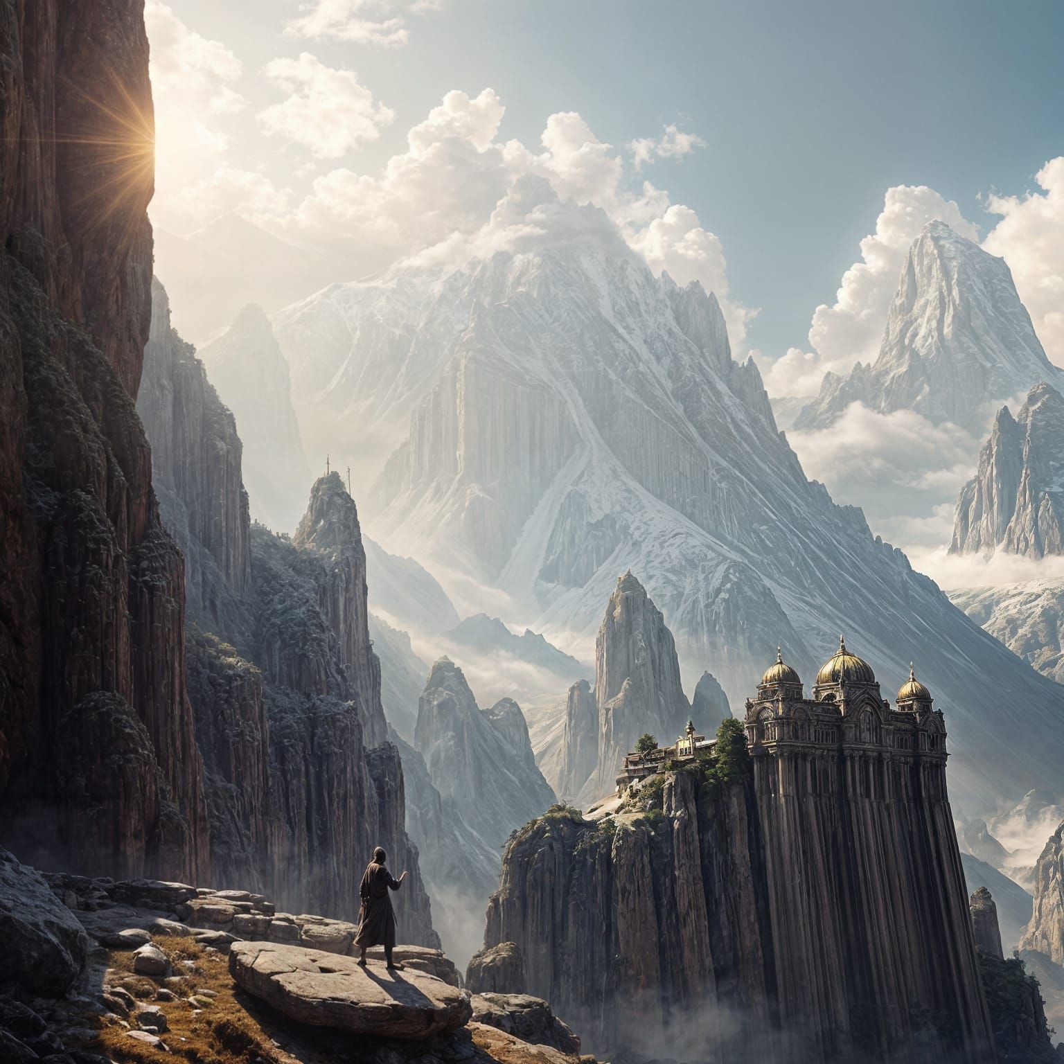 Divine Light and Faith: A Maximalist Digital Matte Painting