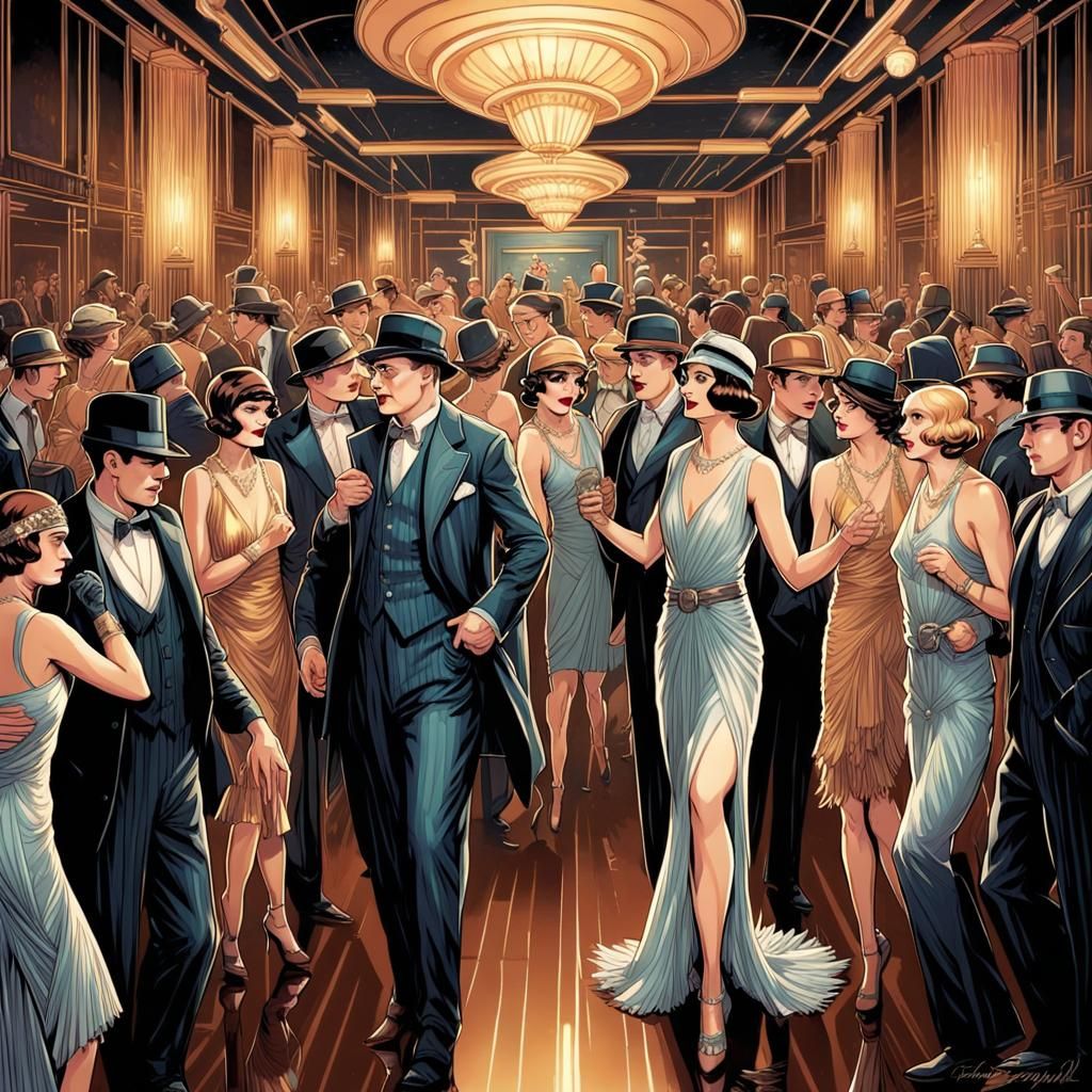 Roaring 20s Art Deco Comic Book Party