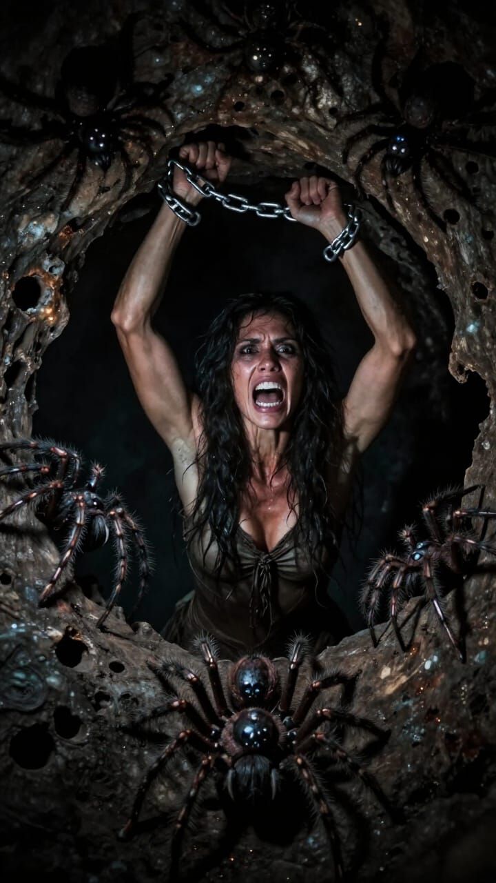 Amazonian Woman's Terror in Spider-Infested Cave