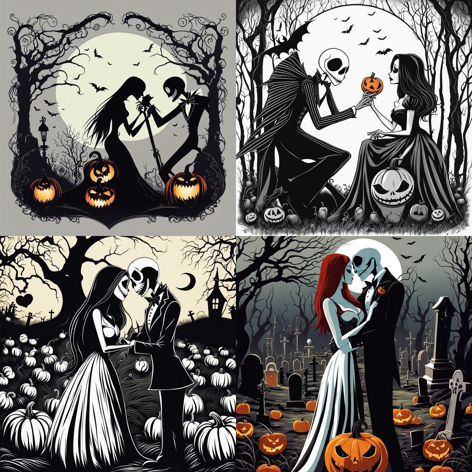 Jack and Sally's Halloween Kiss of Mad Love