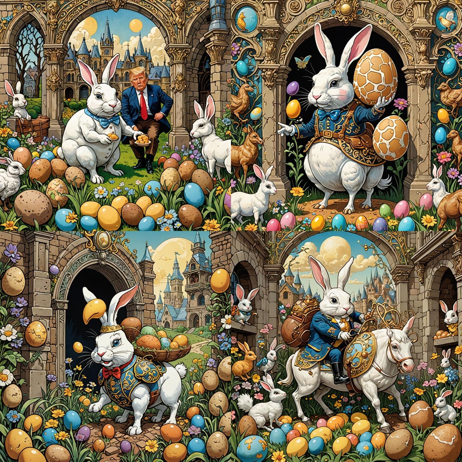 Hump greatty Dumpty I being hunter by the Easter Bunny who i...